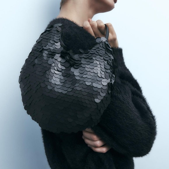 Zara sequin mini bucket bag - Picture 5 of 10